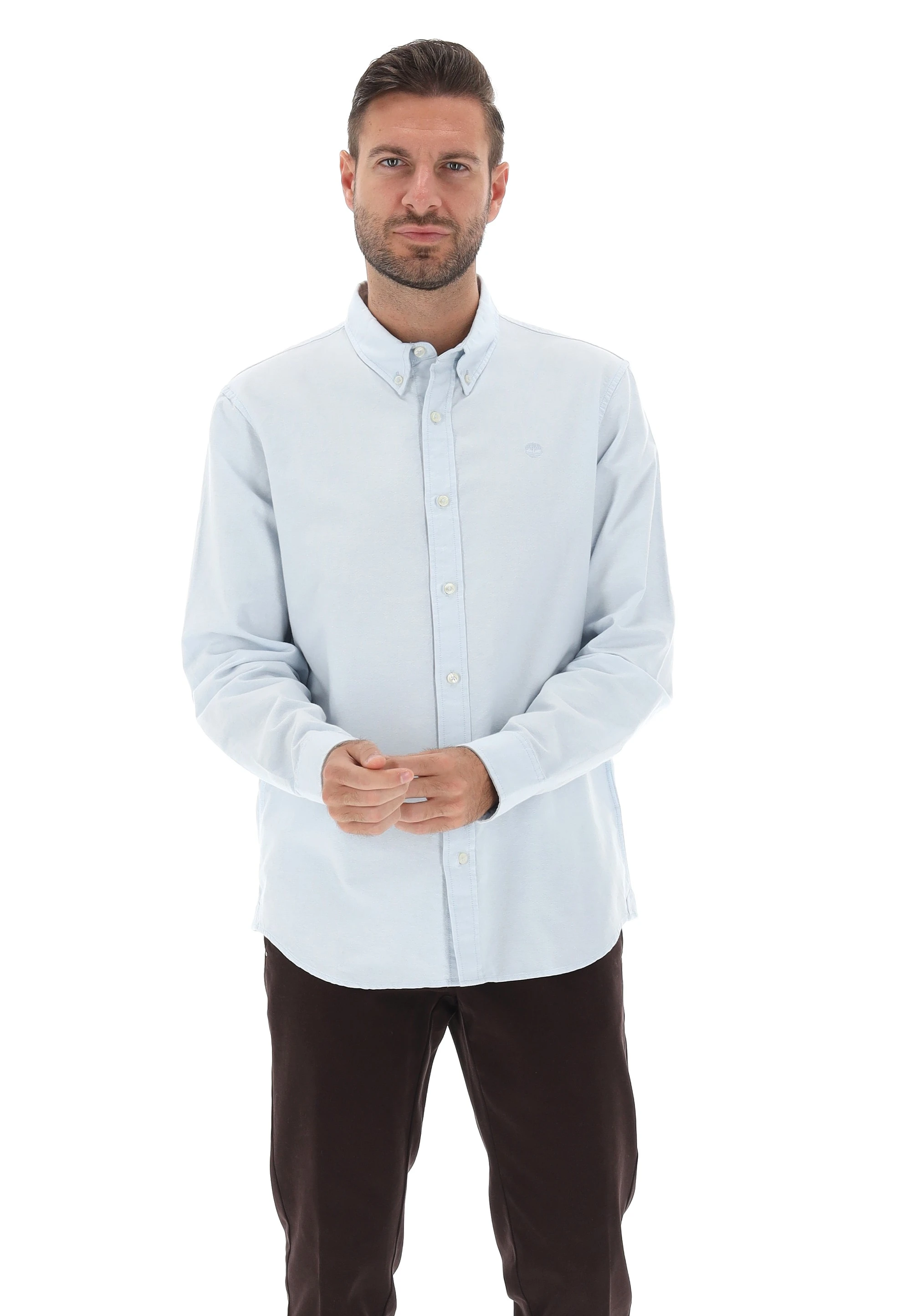 Camicia uomo Timberland in tinta unita A6GPN